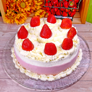 Strawberry Yogurt Cream Torte